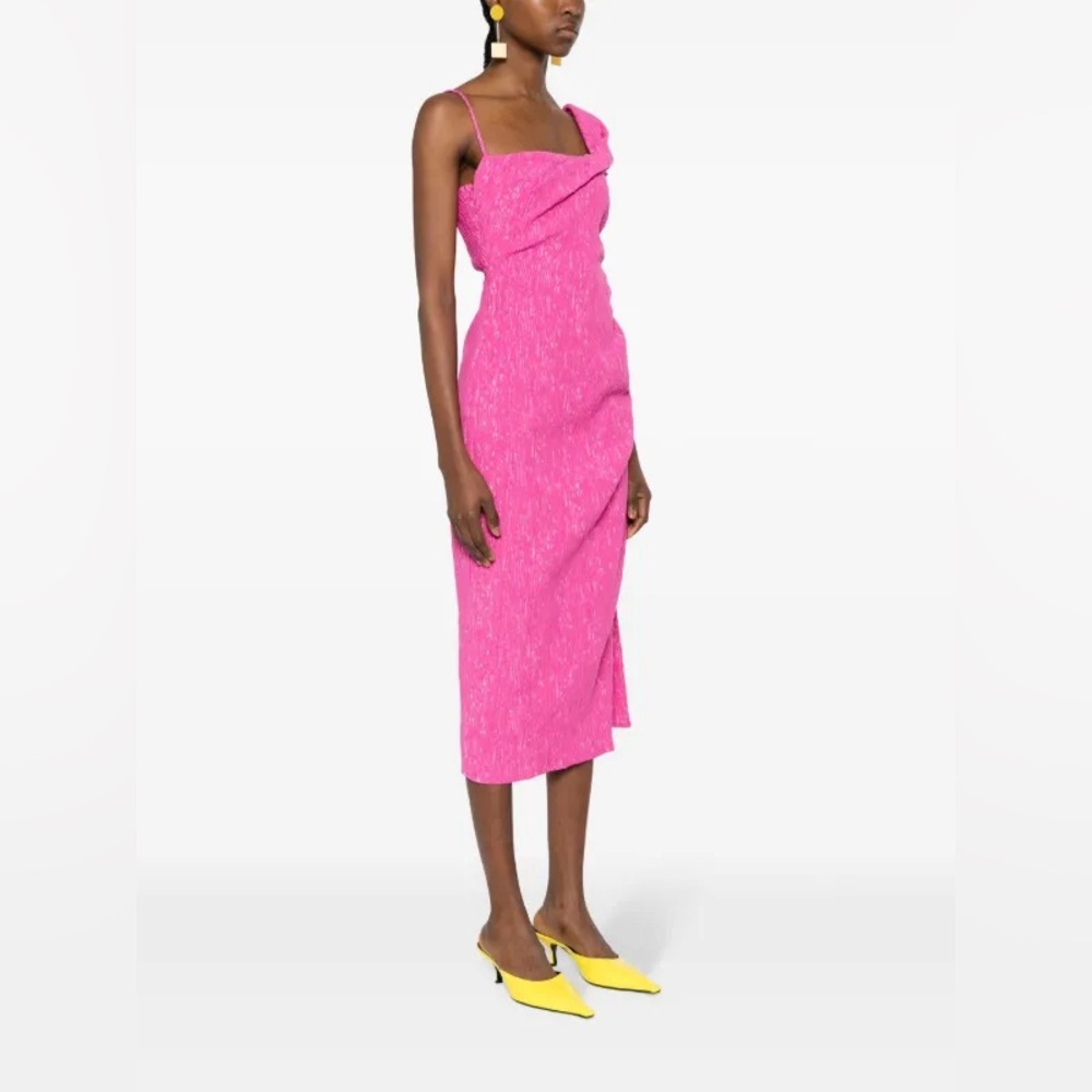 STINE GOYA One Shoulder Pink Dress